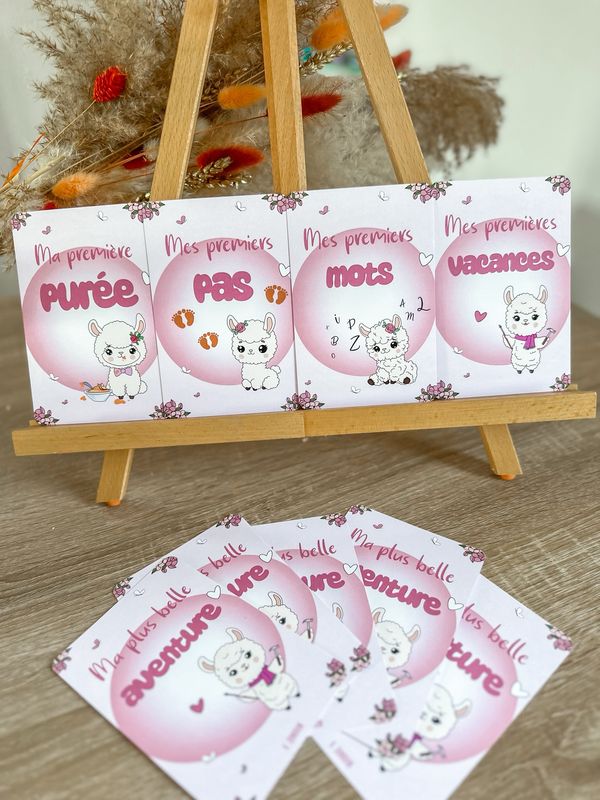 Carte première fois Lama 🦙 🌸