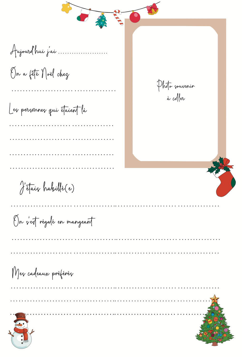 Carte mon premier Noël