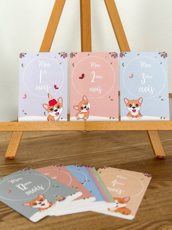 Cartes naissance Corgi 😃
