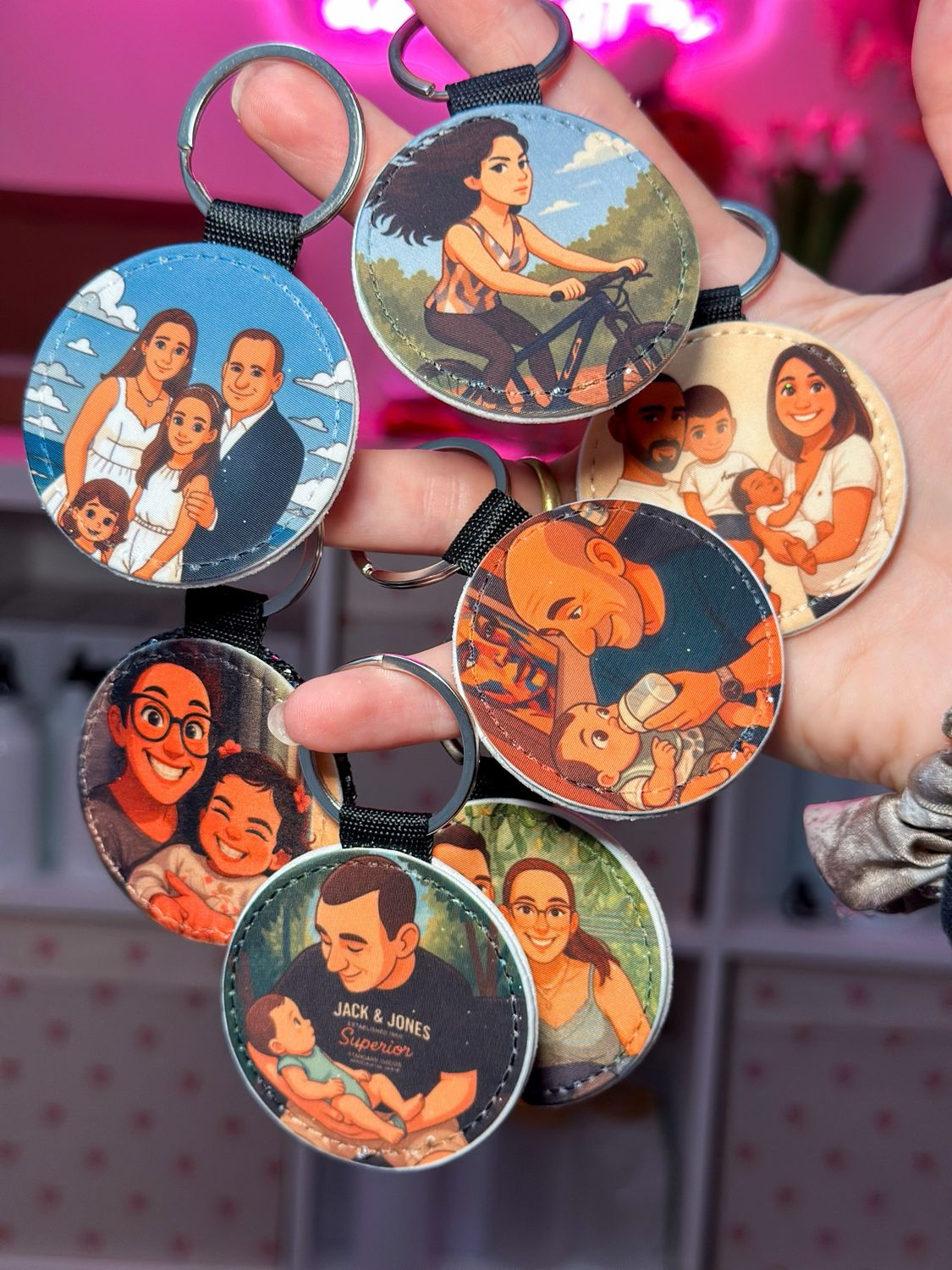 Porte clé pailleté personnalisé ✨