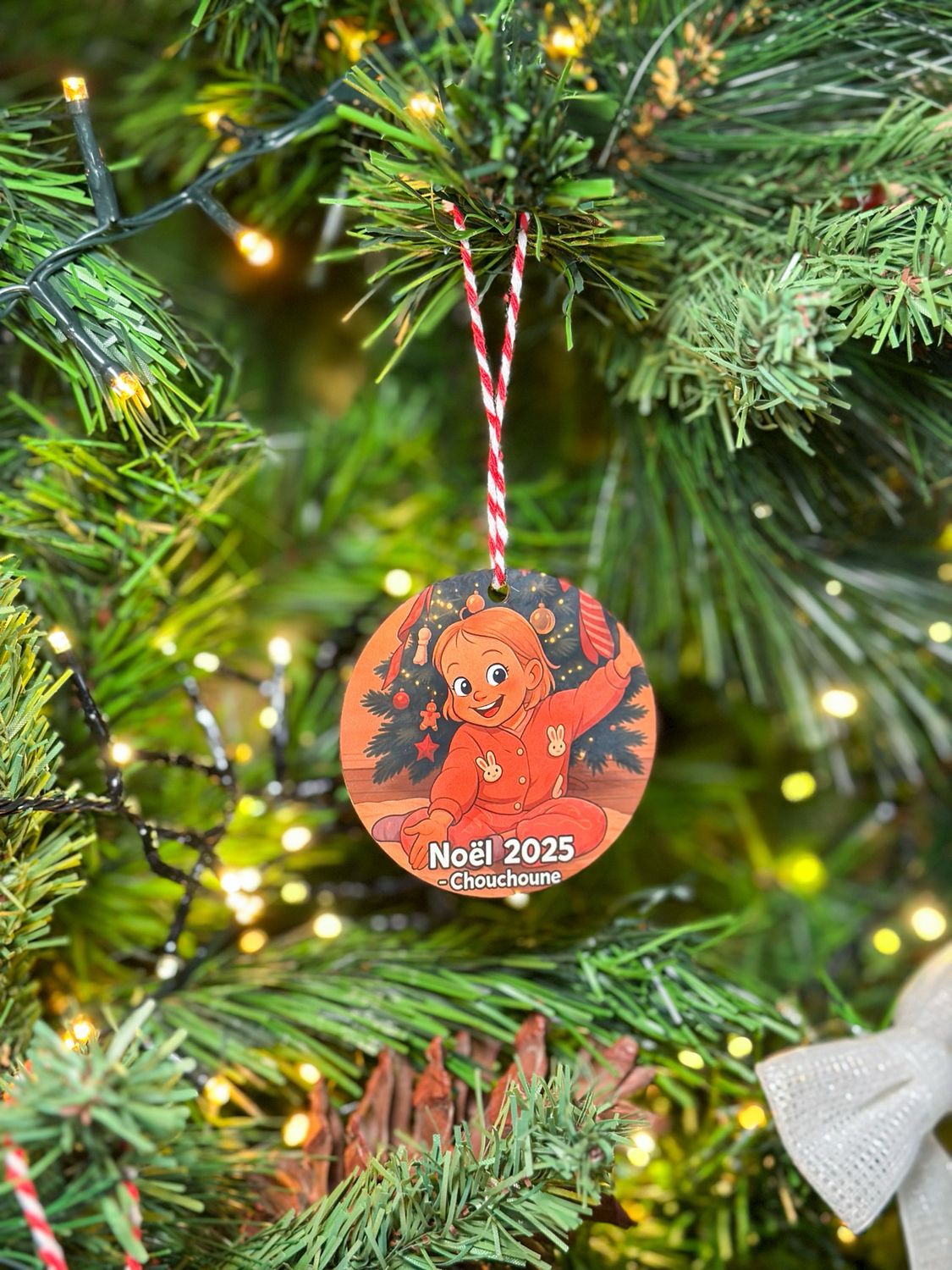 Boule de Noël personnalisée 🎄