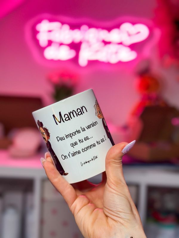 Mug « maman » imprimée intérieur / extérieur