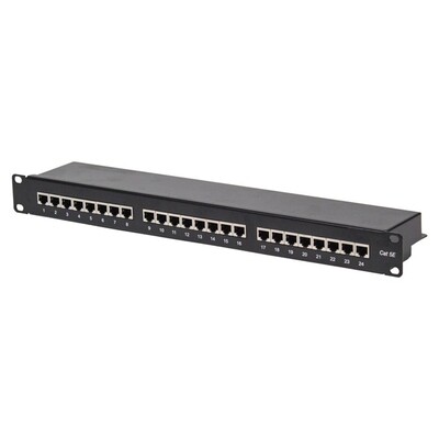 PATCH PANEL CAT5E 24 PUERTOS