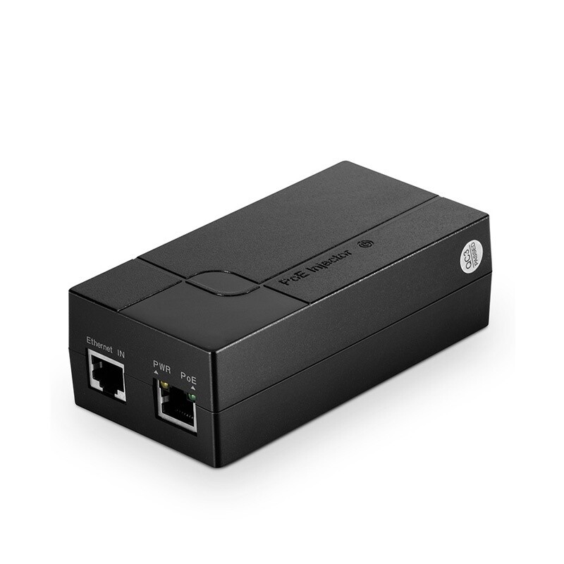 Inyector PoE de puerto único 10/100/1000M gigabit, puerto PoE @ 35W