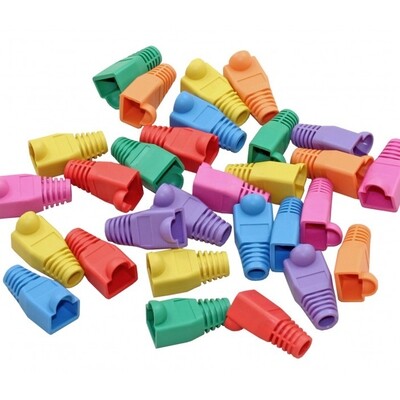 Botas RJ45 para proporcionar alivio de tensión y protección de pestillo en cables RJ45