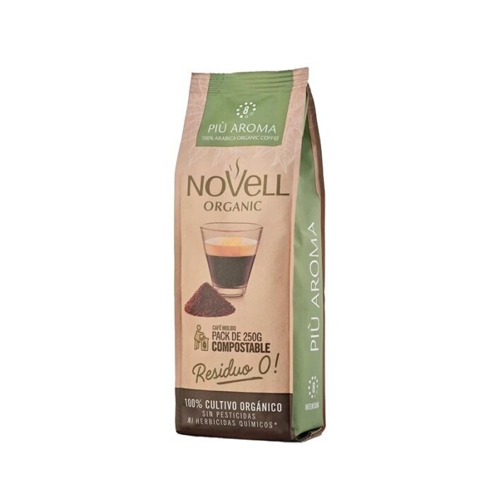 Novell PIÙ Aroma Ground - Organic Roasted coffee ground