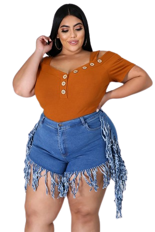 DOUBLE TASSEL SHORTS
