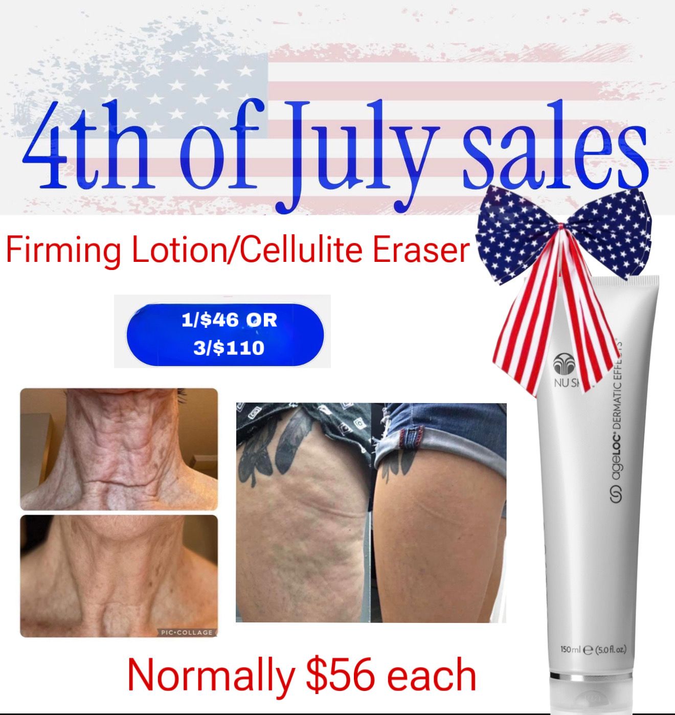 Firming/Cellulite Lotion 1/$46 or 3/$110