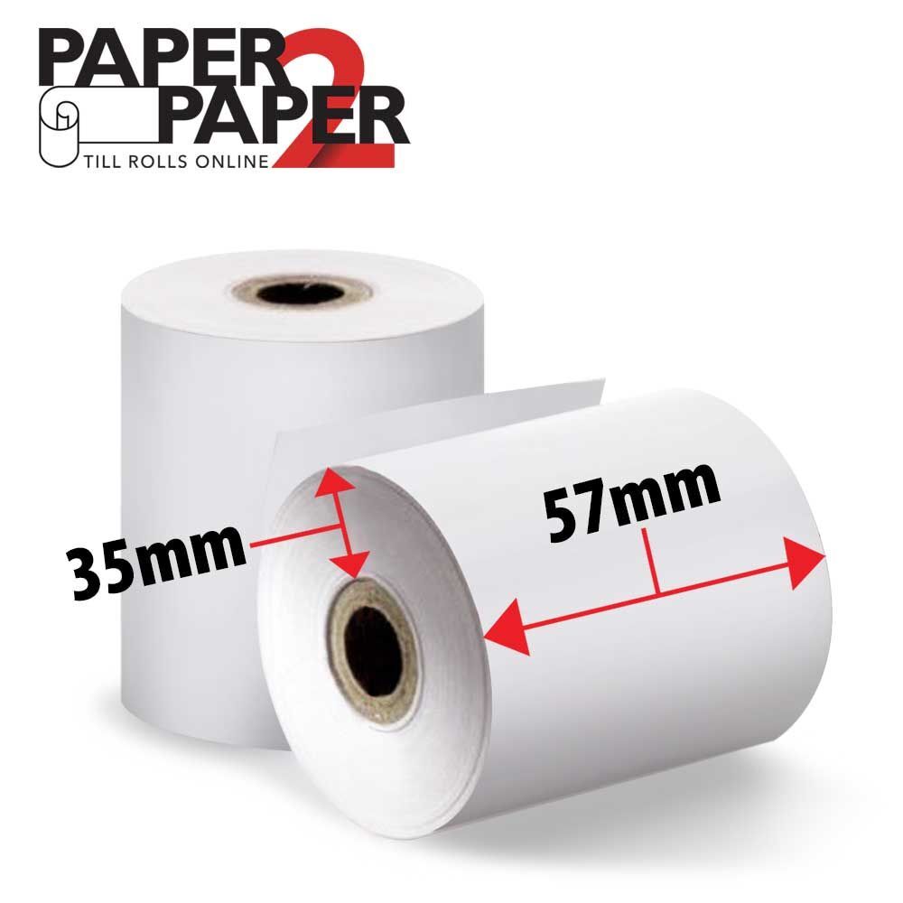 40 Rolls 57mm x 35mm Thermal Paper Receipt Rolls