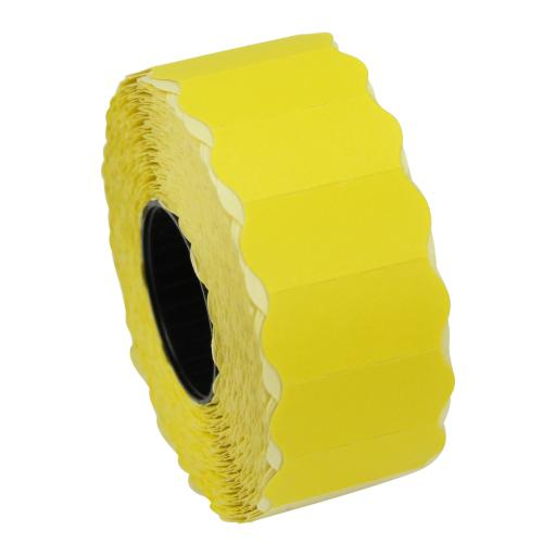 Yellow Pricing Labels 26x12mm – Permanent – 36 Rolls Per Box