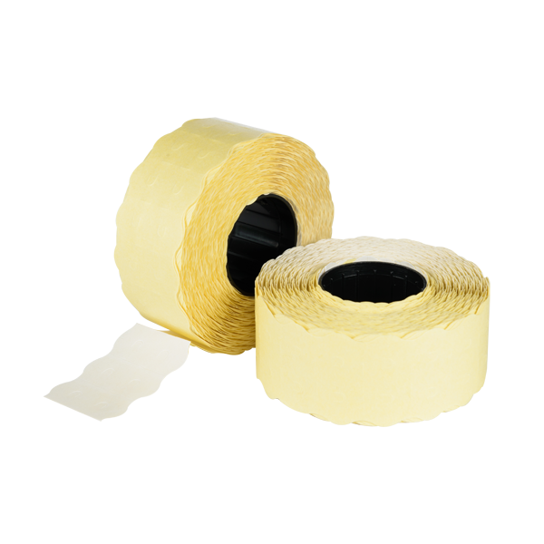 White Pricing Labels 26x12mm – Permanent – 36 Rolls Per Box