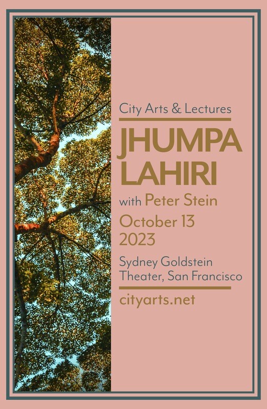 Jhumpa Lahiri 2023 - Event Poster