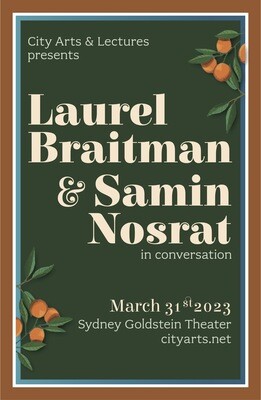 Laurel Braitman & Samin Nosrat - 2023 Event Poster