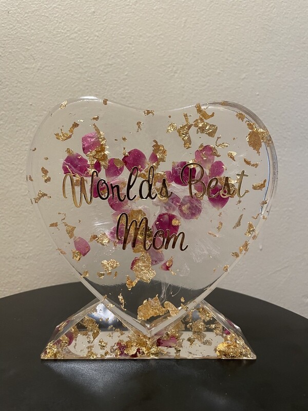 Custom Resin Heart Keepsake