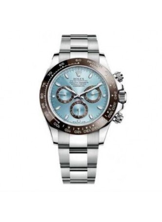 Rolex Daytona Ice Blue Dial Platinum Watch.
