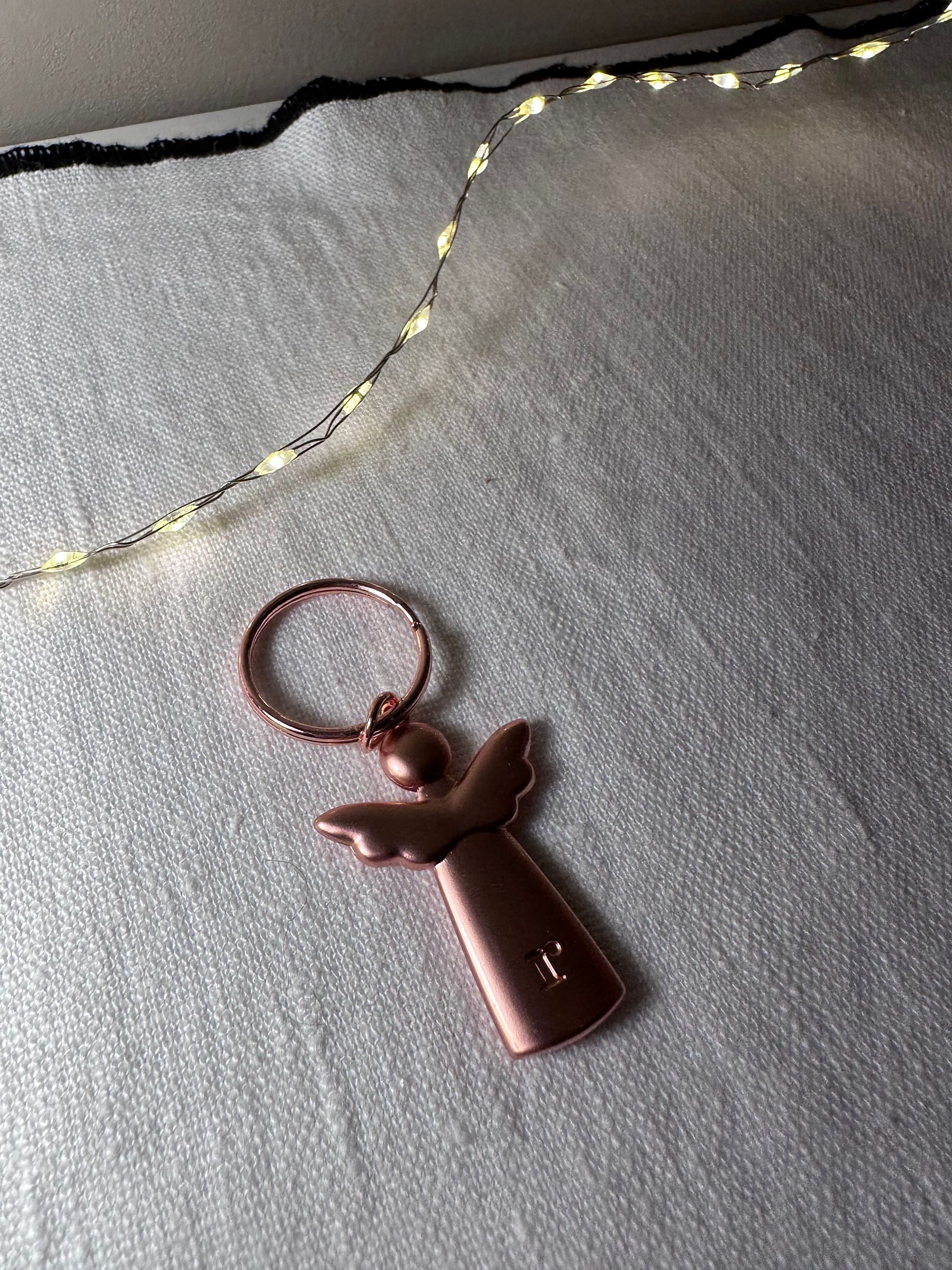 PORTE-CLES ANGE RADER ROSE-GOLD