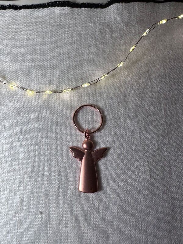 PORTE-CLES ANGE RADER ROSE-GOLD