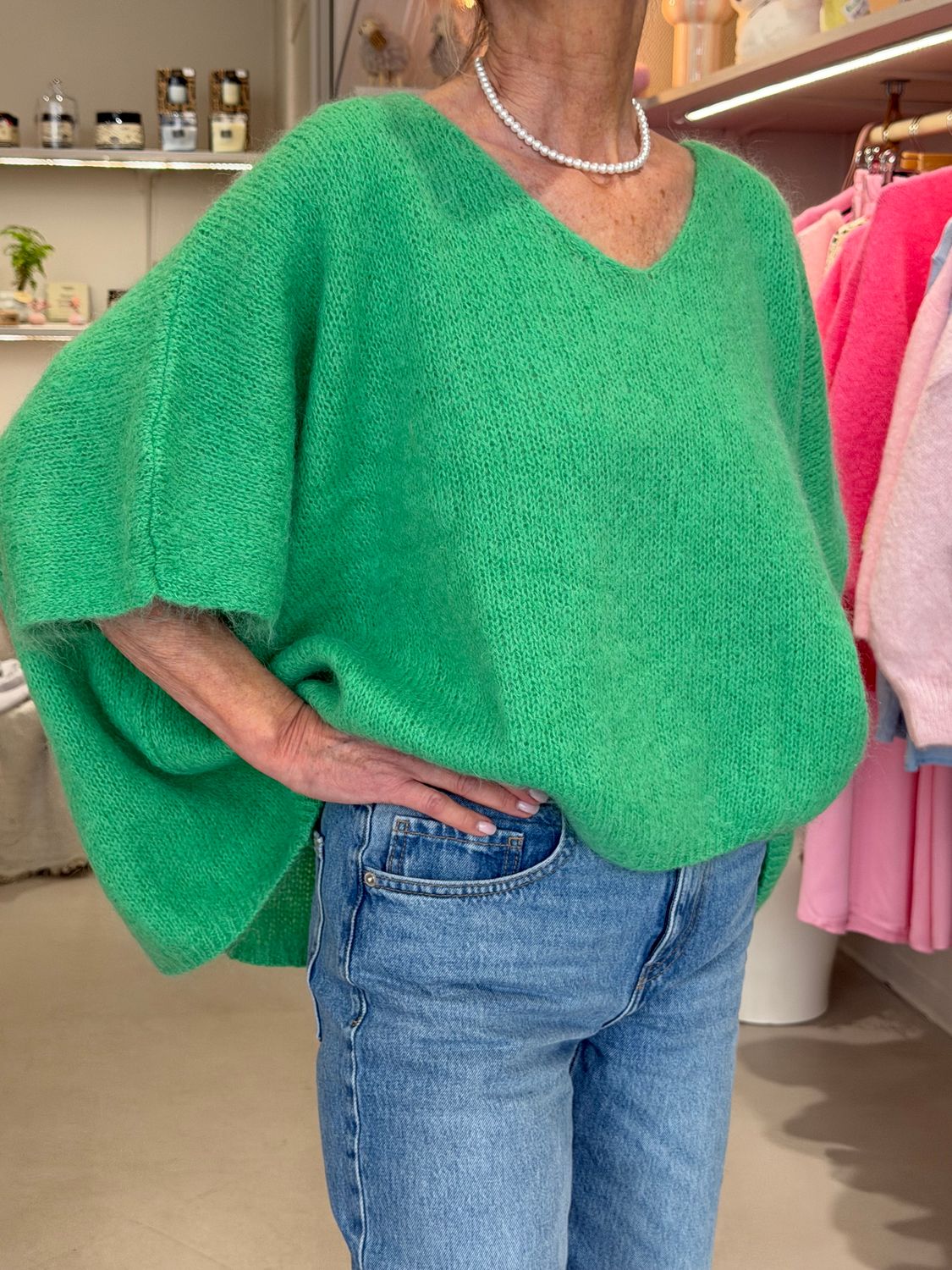PULL PONCHO - VERT