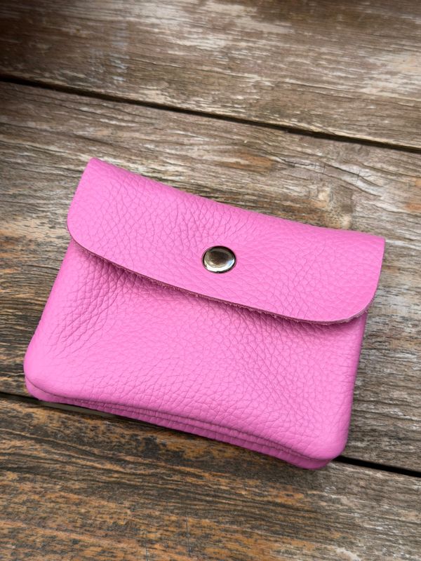 PORTE-MONNAIE EN CUIR - ROSE