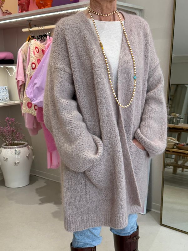 GILET LONG - BEIGE