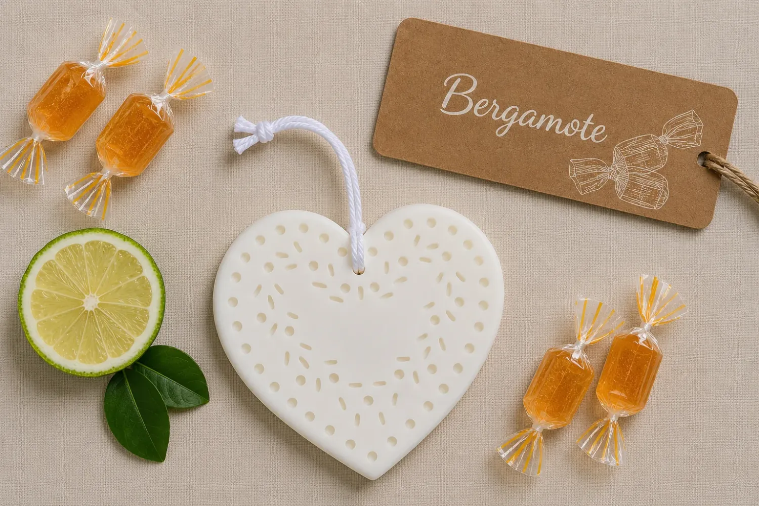 SUSPENSION DÉCORATIVE PARFUMÉE - Bergamote SUSPENSION DÉCORATIVE PARFUMÉE - Bergamote