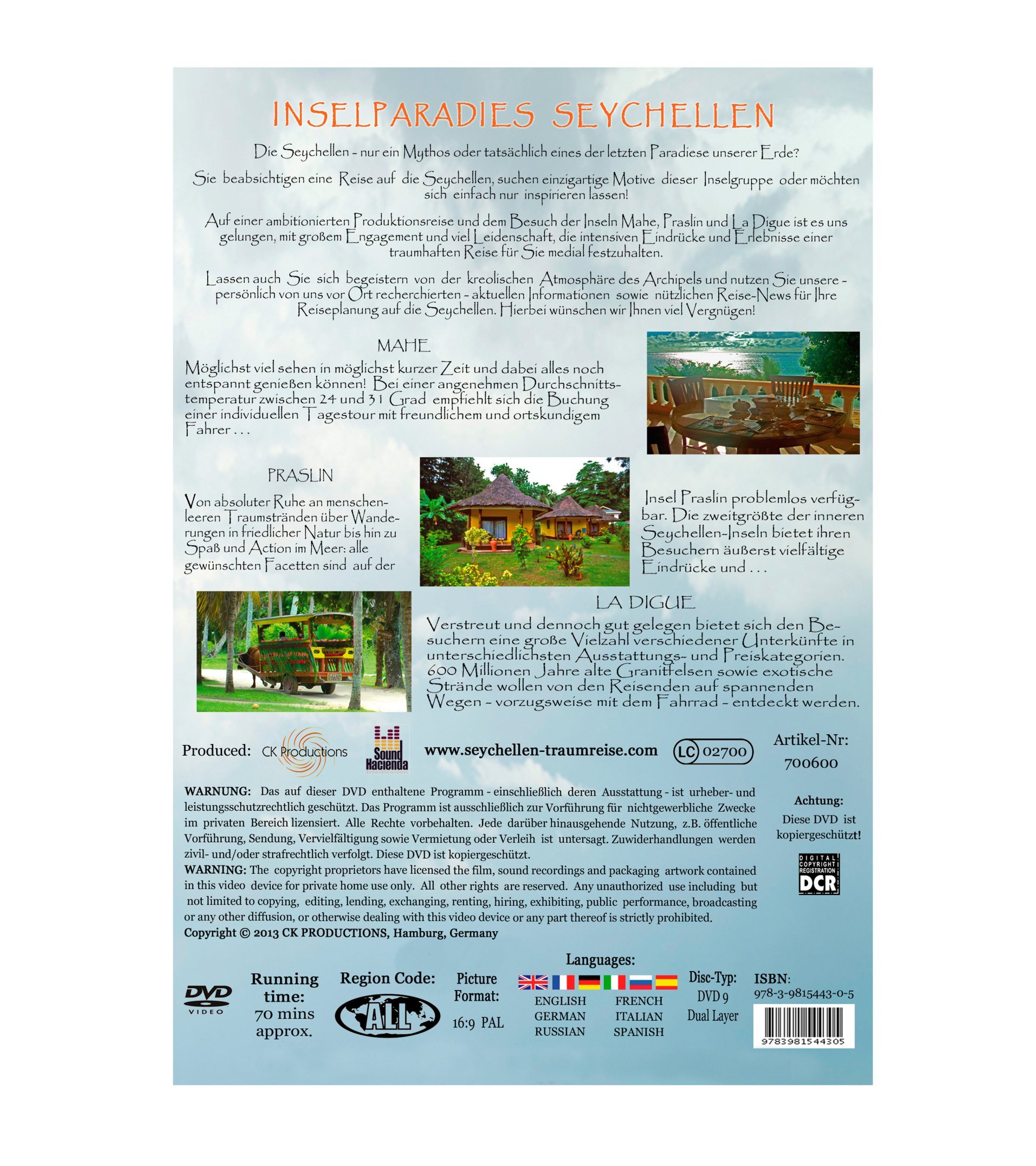 Reisevideo
Seychellen
Video-DVD