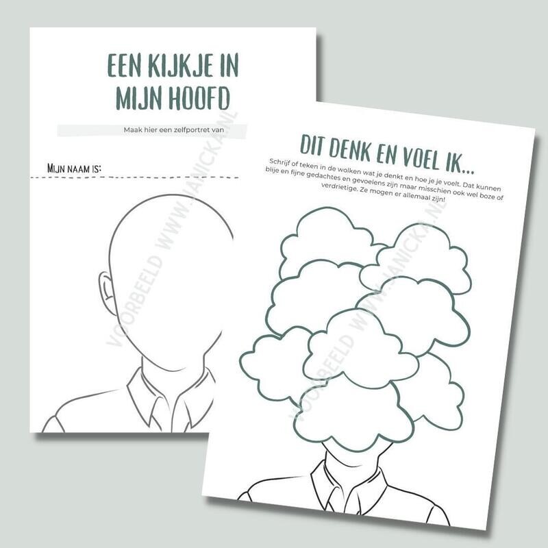 Werkblad + les: Kijkje in mijn hoofd
