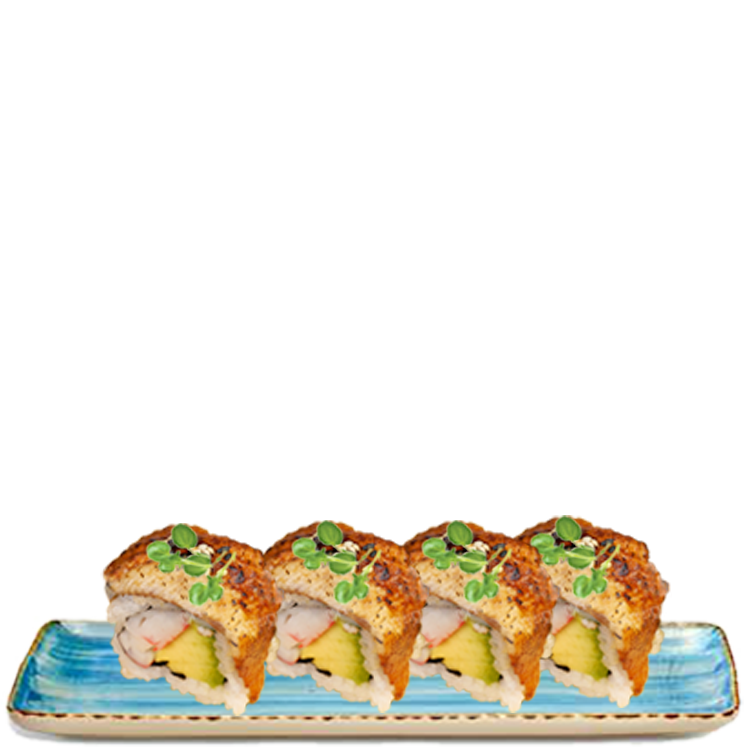 Inside Out Unagi Roll  (b,d,f)