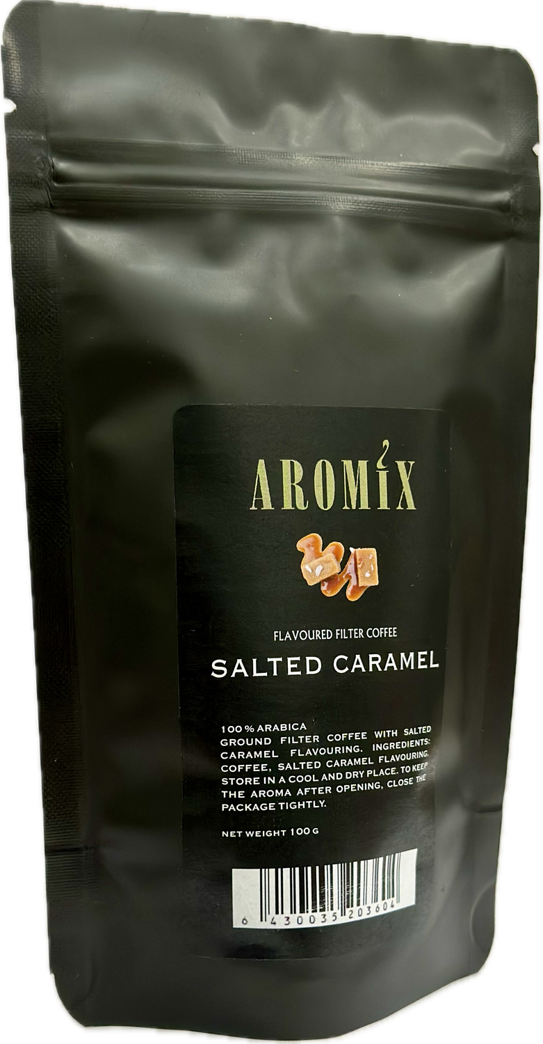 Salted Caramel -aromeilla maustettu kahvi 80 g