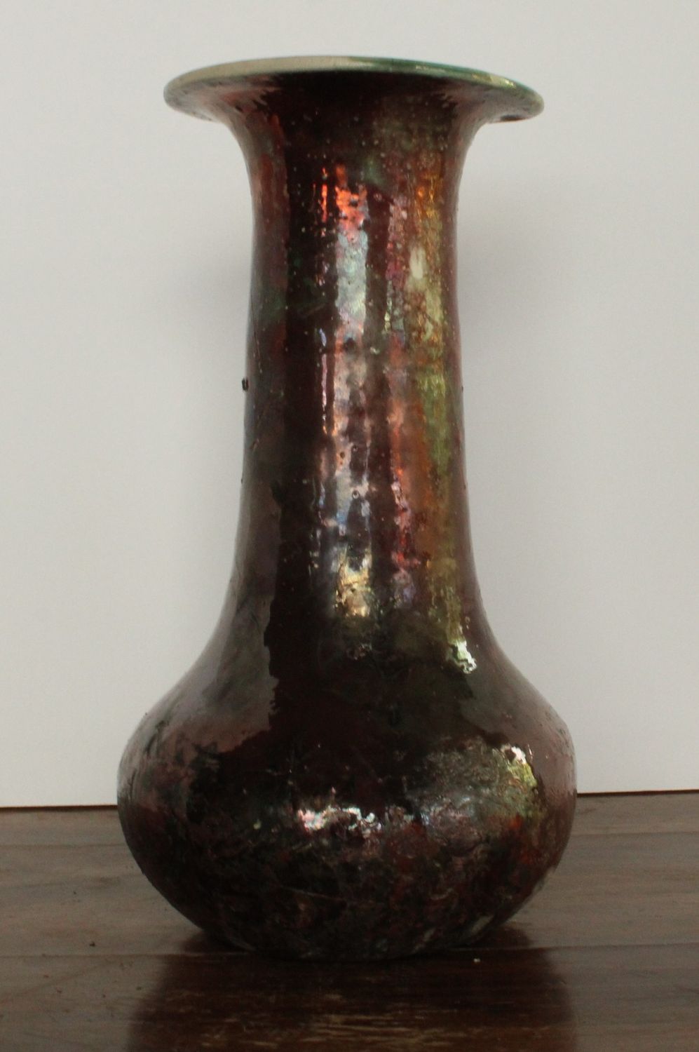 Copper Raku Vase