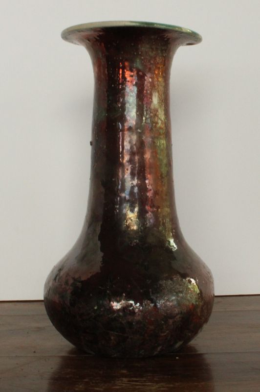Copper Raku Vase