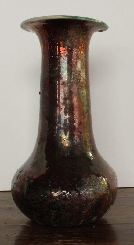 Copper Raku Vase
