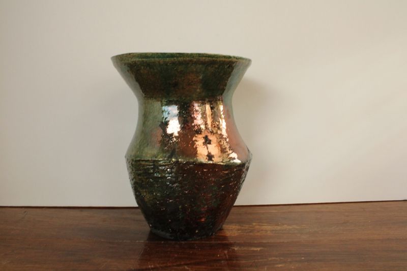 Green Copper Raku 5