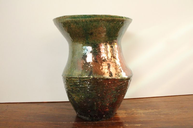 Green Copper Raku 5