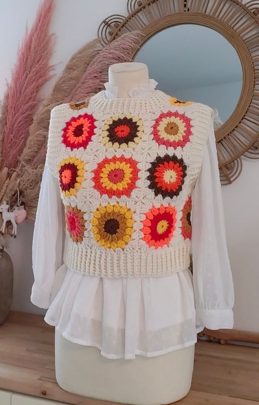 Pull sans manche taille XS 