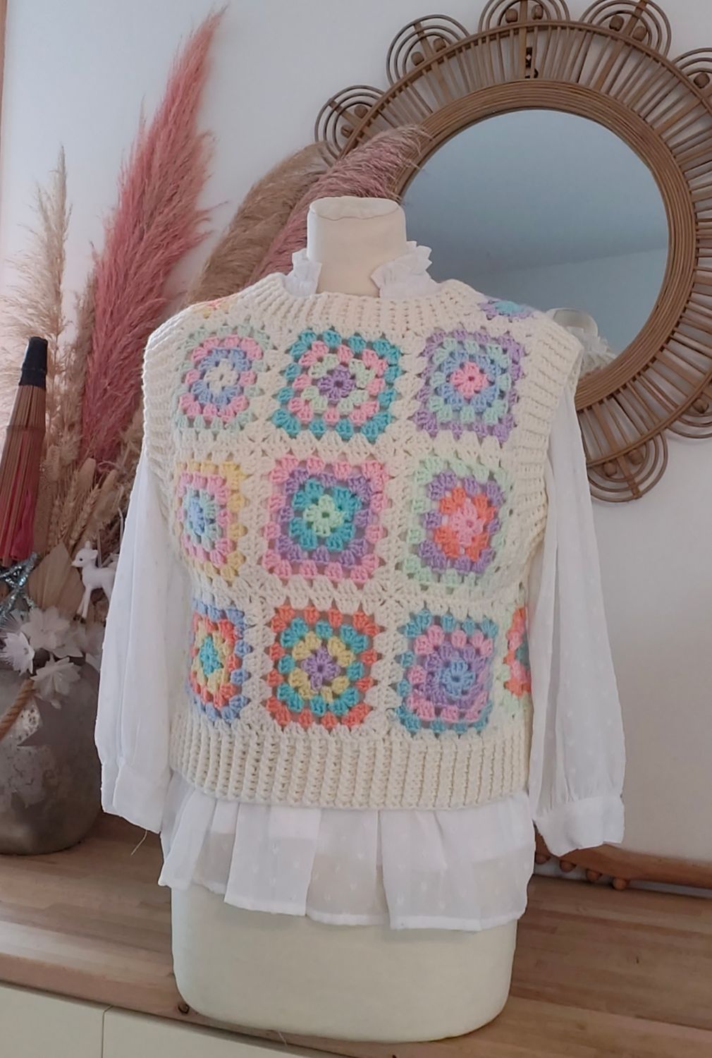 Pull sans manche taille S 