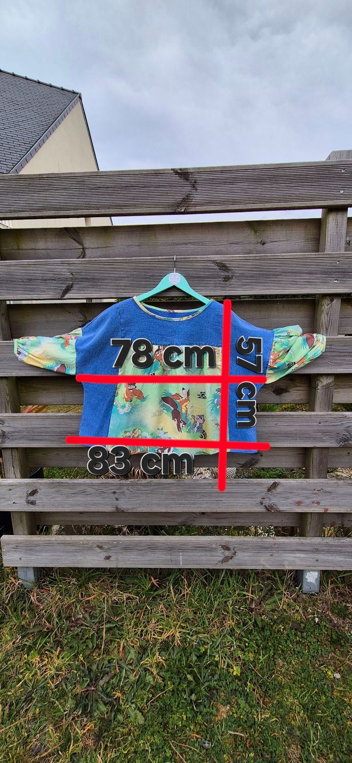 Précommande Blouse Laetitia Rose Marie 42/44/46 Schtroumpfs 