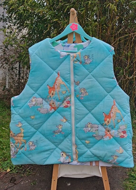 Doudoune sans manche Bambi team grande 