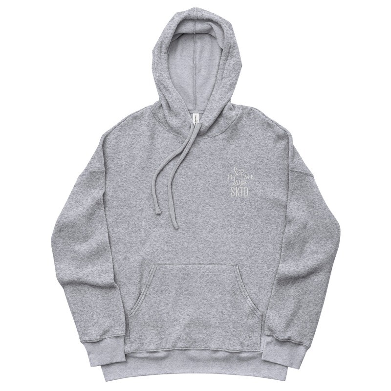 Unisex sueded fleece hoodie