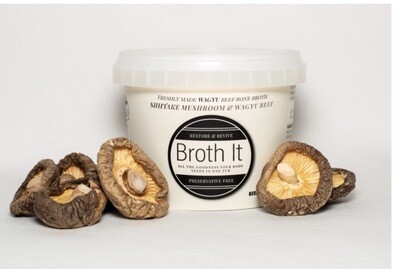 Shiitake Mushroom &amp; Wagyu Beef Bone Broth 500ml