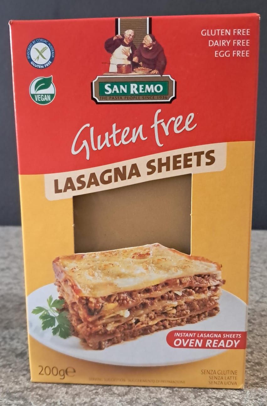 Gluten Free Lasagna Sheets