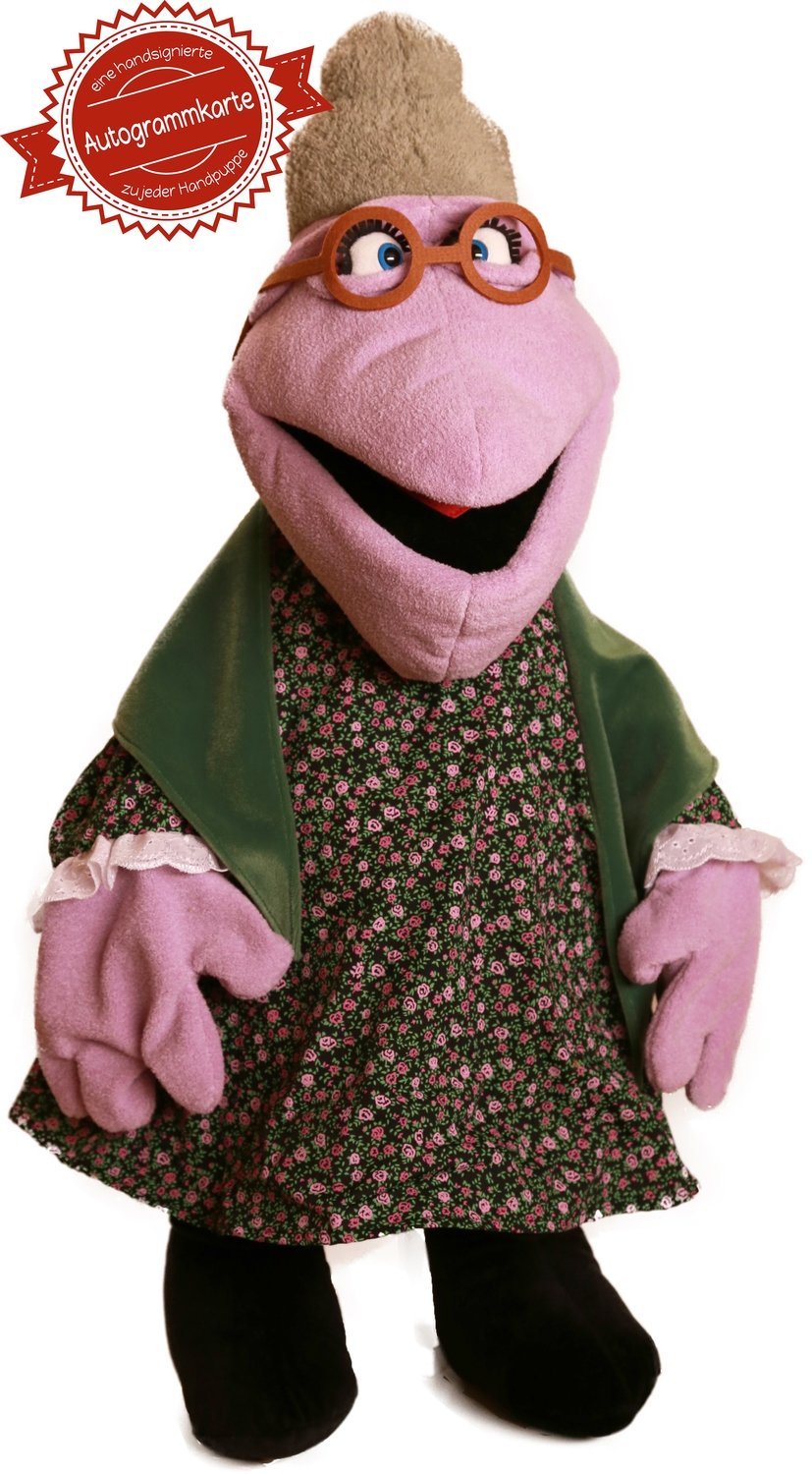 Handpuppe Omi Flönz