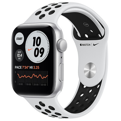 Умные часы Apple Watch SE GPS 40 мм Aluminum Case with Nike Sport Band (серебристый) RUS