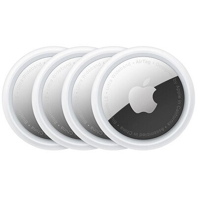 Трекер Apple AirTag (белый/серебристый) 4 шт.