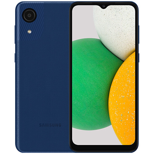 Смартфон Samsung Galaxy A03 Core 2/32GB RUS (синий)