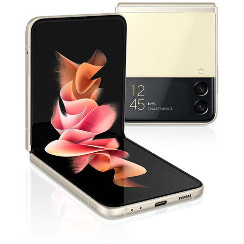 Смартфон Samsung Galaxy Z Flip3 8/256GB RUS (бежевый)