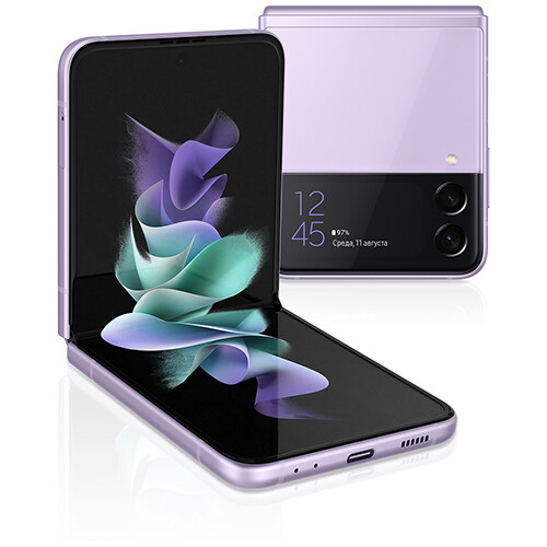 Смартфон Samsung Galaxy Z Flip3 8/256GB RUS (лавандовый)