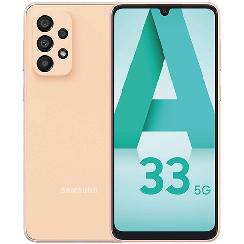 Смартфон Samsung Galaxy A33 8/128GB RUS (персиковый)