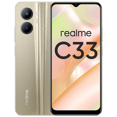 Смартфон realme C33 4/128GB RUS (золотистый)
