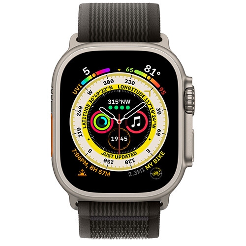 Умные часы Apple Watch Ultra GPS + Cellular 49мм Titanium Case with Black/Gray Trail Loop (M/L)